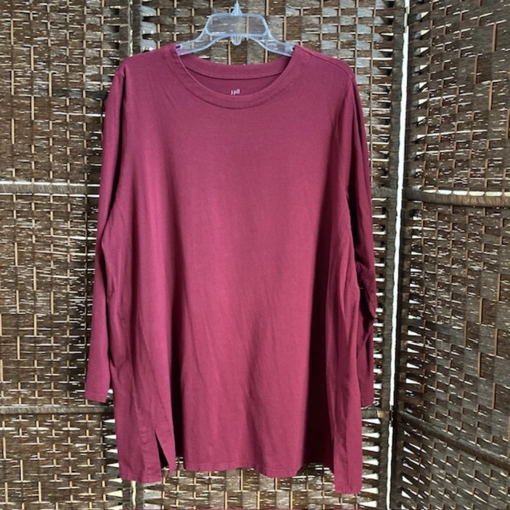 J.JILL Burgundy woman’s long sleeve top